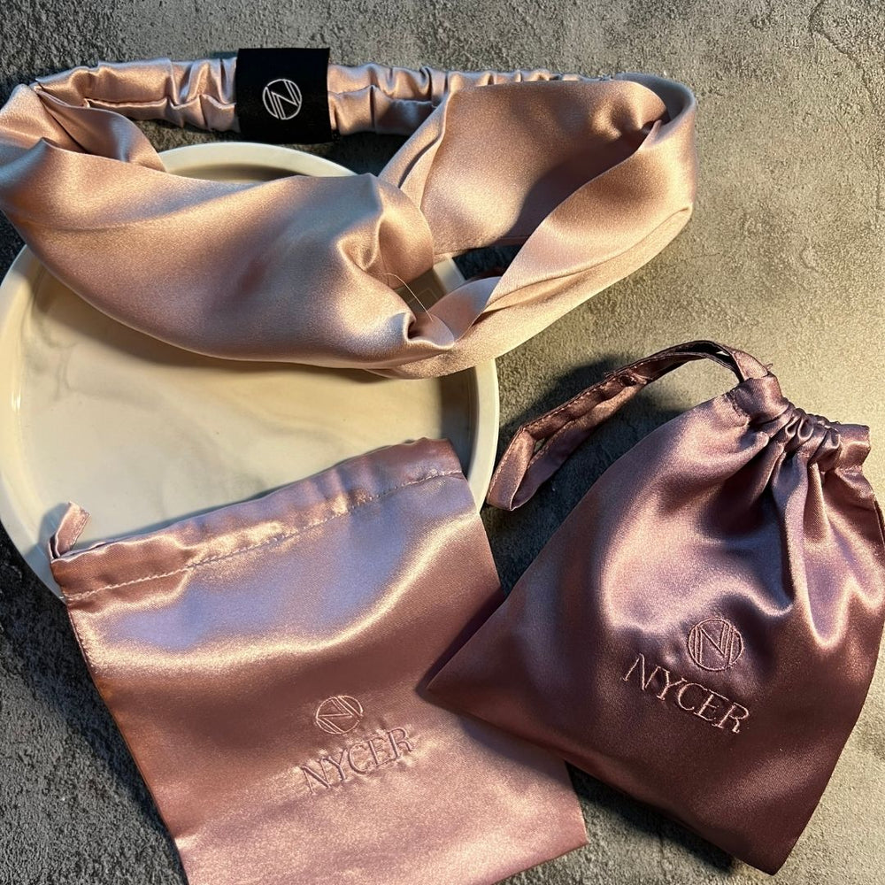 Dusty Rose 100% Mulberry Silk Headband