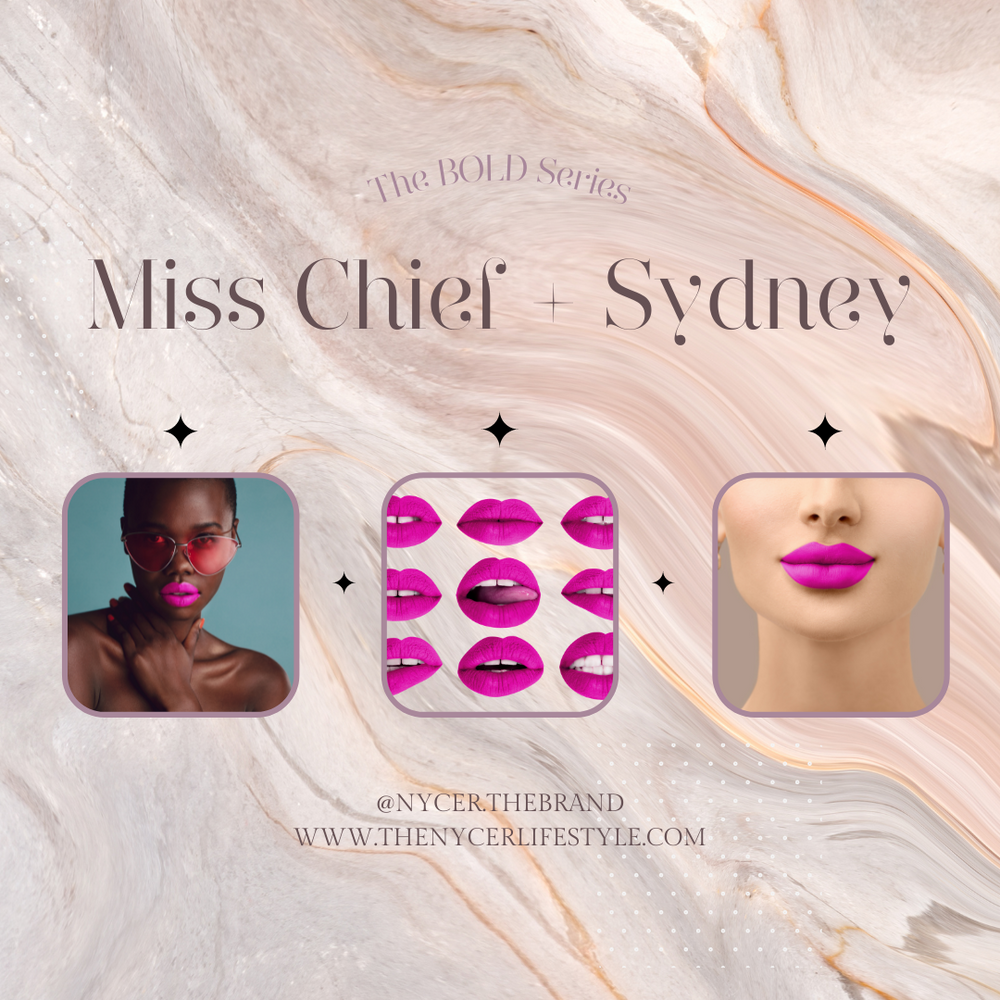 Miss Chief + Sydney Lip Kit (Hot Pink)